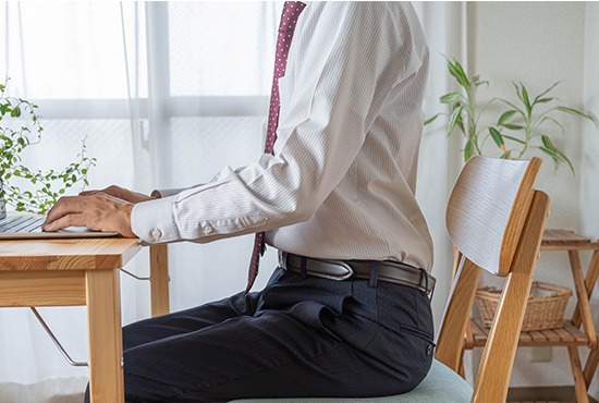 bonne posture pour le dos