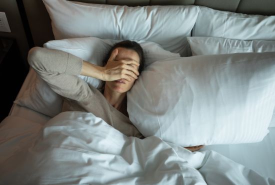 une femme en plein insomnie